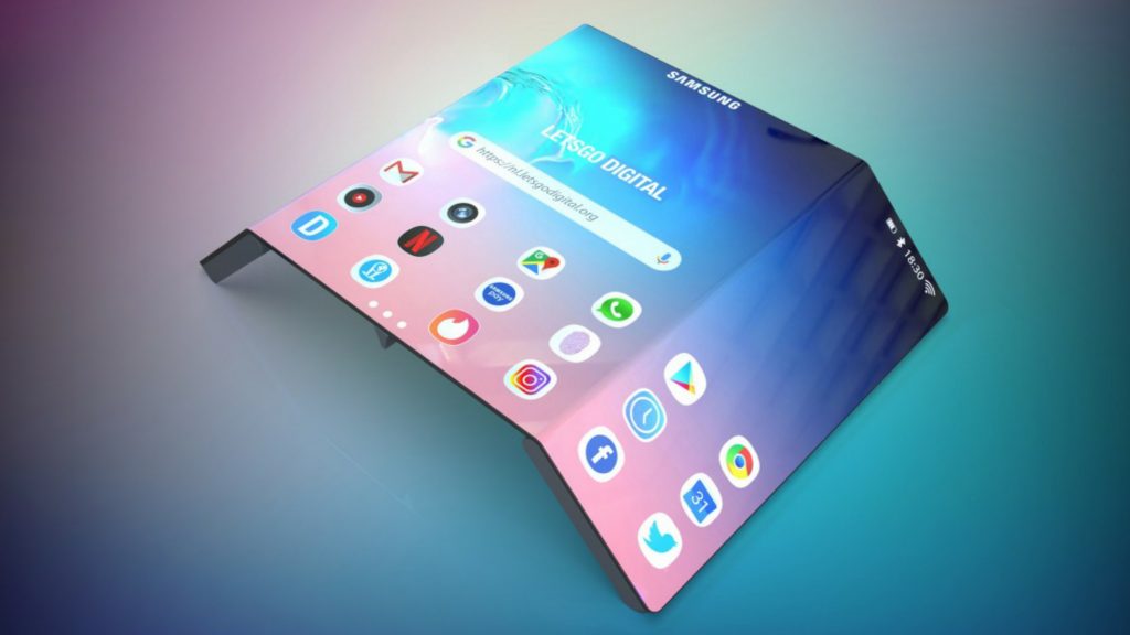 samsung rollable and foldable display